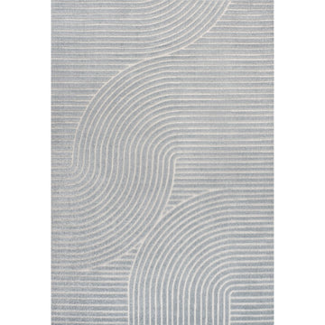 Skagen Minimalist Curve Geometric Area Rug